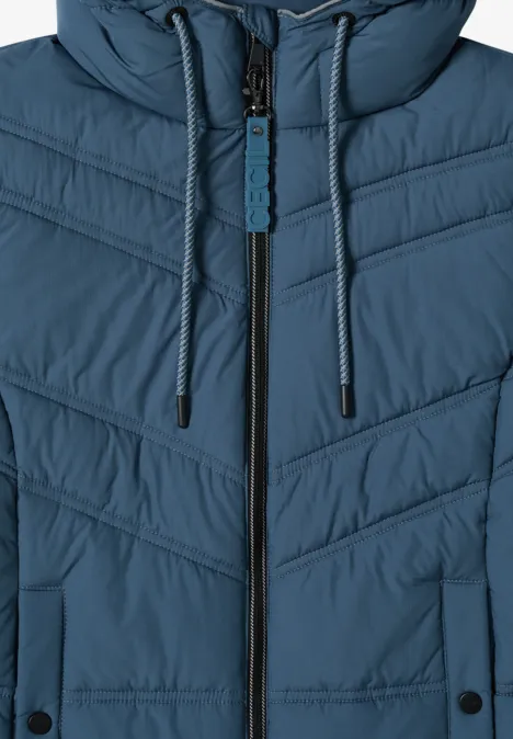Steppjacke mit Kapuze moonstone blue