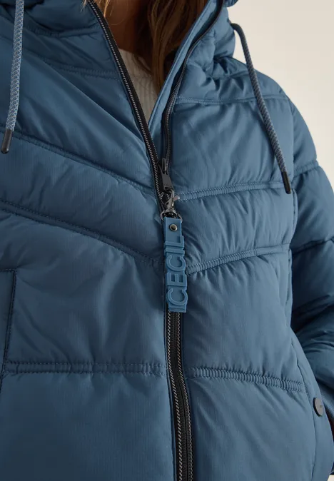 Steppjacke mit Kapuze moonstone blue