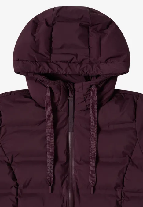 Jas met getapete naden dark plum