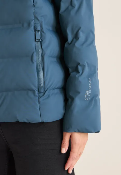 Jas met getapete naden moonstone blue