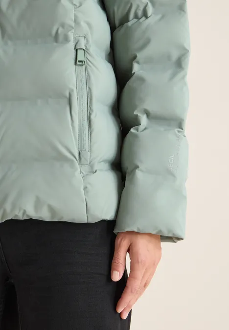 Jacke mit verklebten Nähten smoke salvia