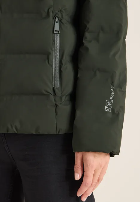 Jacke mit verklebten Nähten olive wood