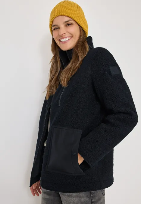 Kuschelige Jacke mit Details dark navy blue