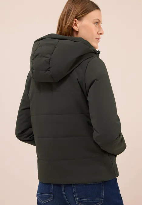 Gefütterte Jacke olive wood