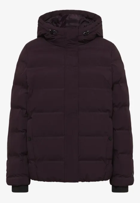 Sportive Jacke mit Kapuze dark plum