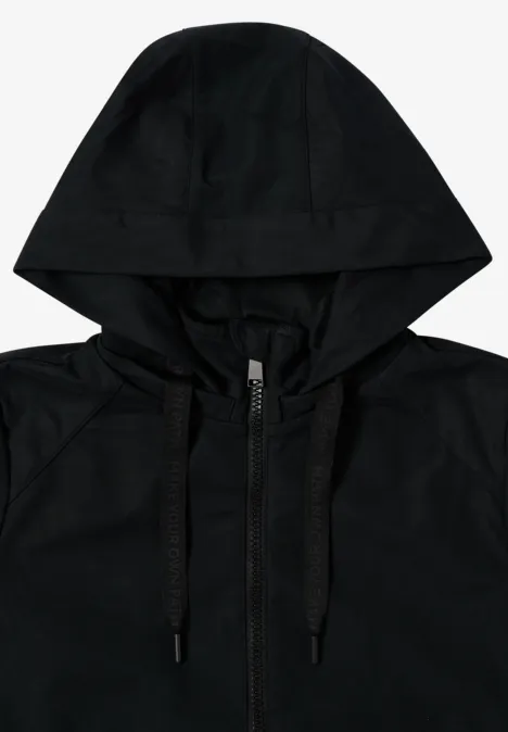 Kurze Trench Jacke Black