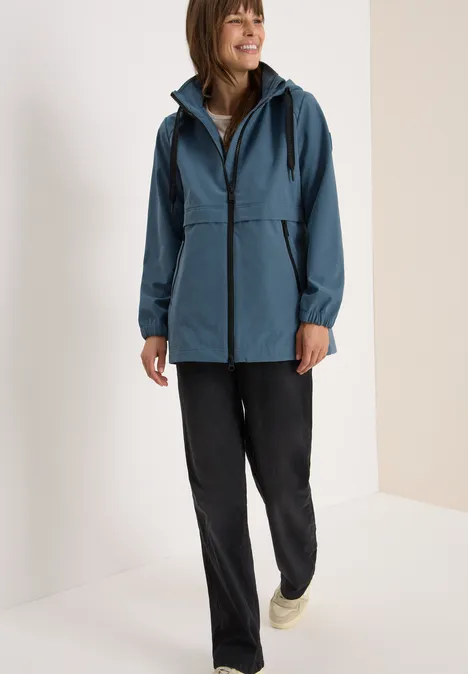 Kurze Trench Jacke moonstone blue