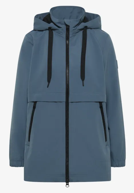 Kurze Trench Jacke moonstone blue