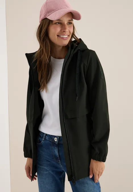 Kurze Trench Jacke olive wood