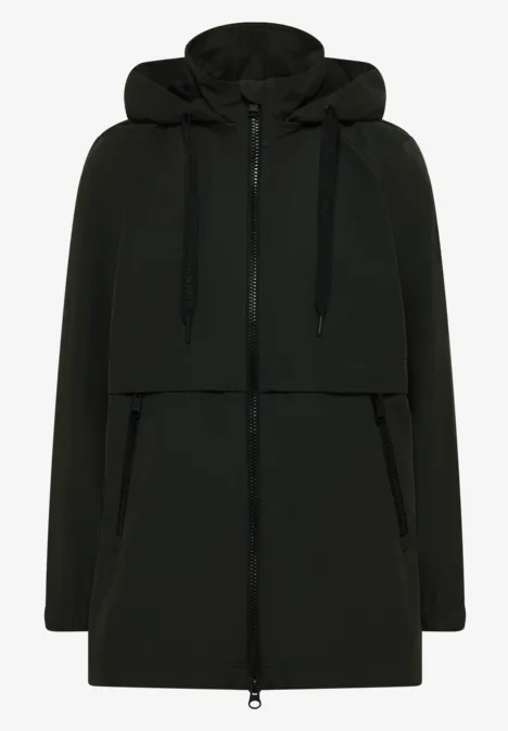 Veste trench courte olive wood