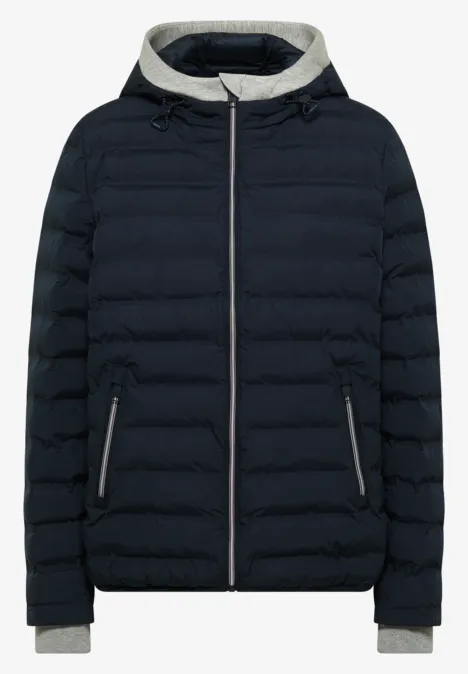 Gelaste jas blue navy