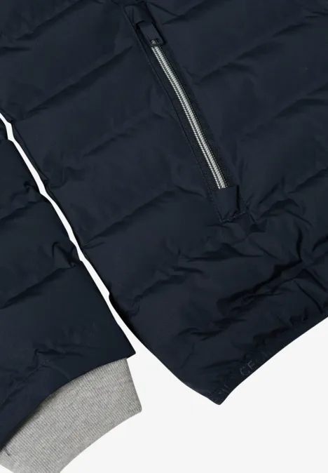 Gelaste jas blue navy