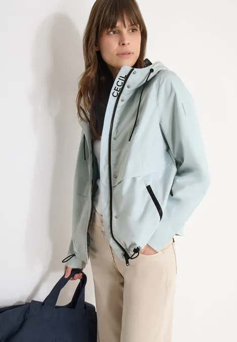 Windbreaker mit Hoodie watercolour blue