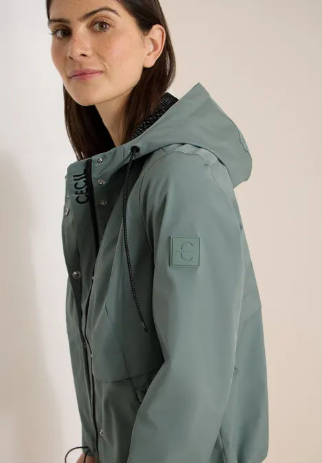 Windbreaker mit Hoodie kelp green