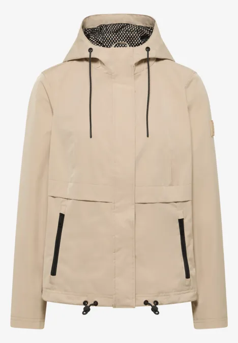 Windbreaker mit Hoodie crispy camel