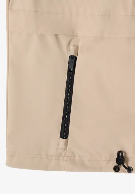 Windbreaker mit Hoodie crispy camel