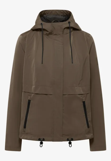 Windbreaker mit Hoodie mocha taupe