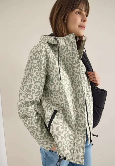 Windbreaker mit Hoodie chlorella green