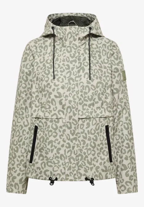 Windbreaker mit Hoodie chlorella green