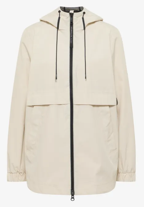 Jacke in A-Linie dust beige