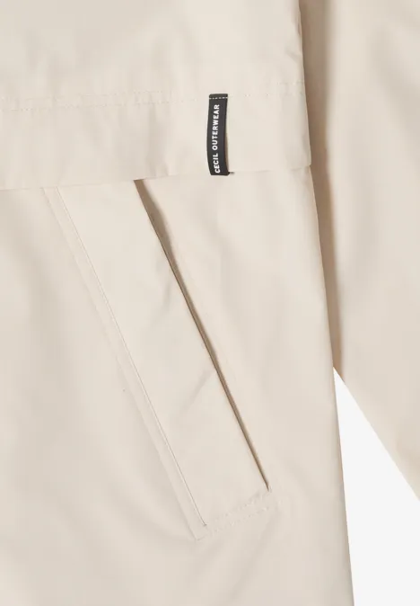 Jacke in A-Linie dust beige