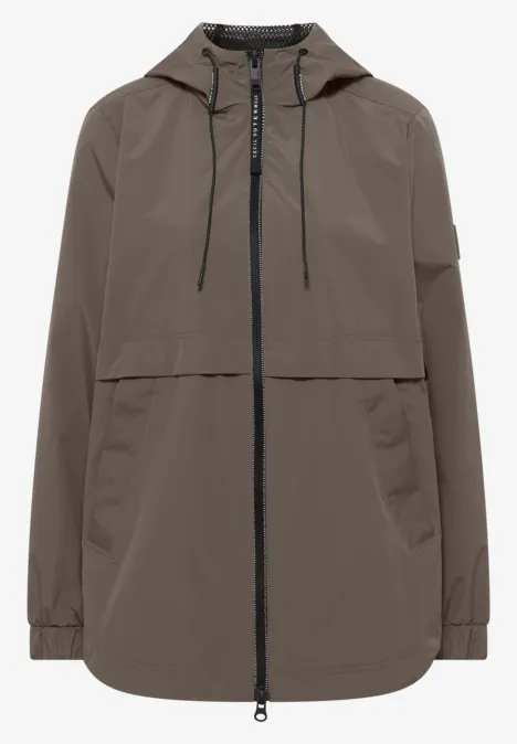 Jacke in A-Linie mocha taupe