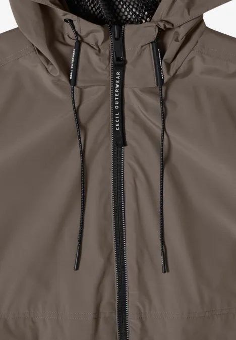 Jacke in A-Linie mocha taupe