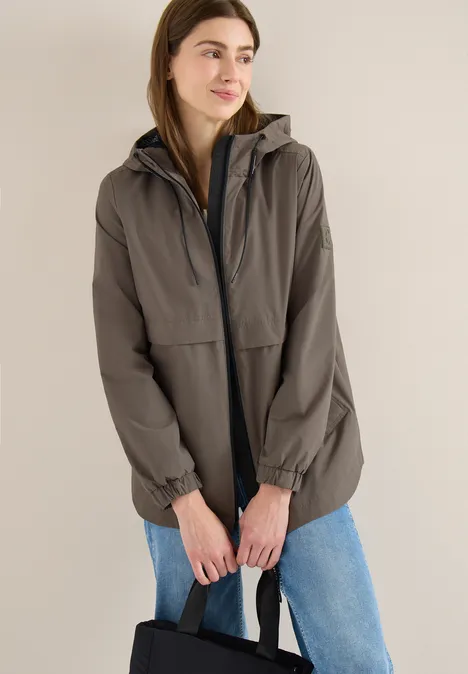 Jacke in A-Linie mocha taupe