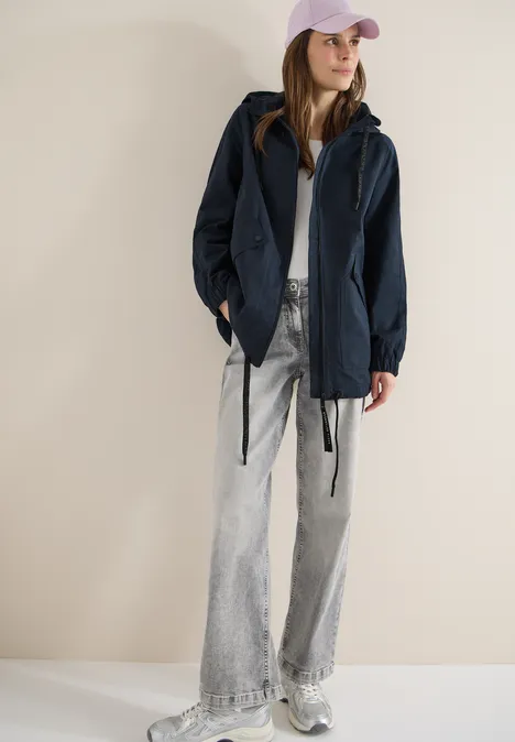 Midi-Jacke blue navy