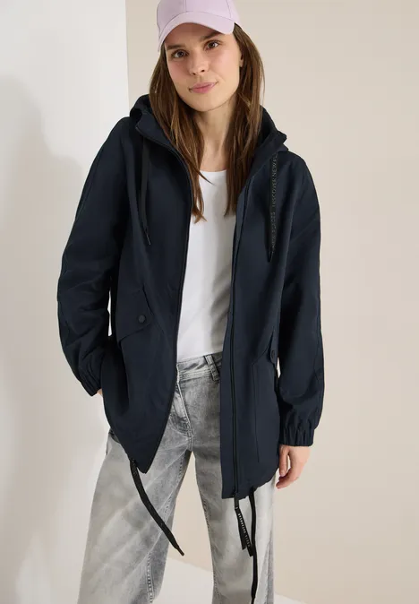 Midi-Jacke blue navy