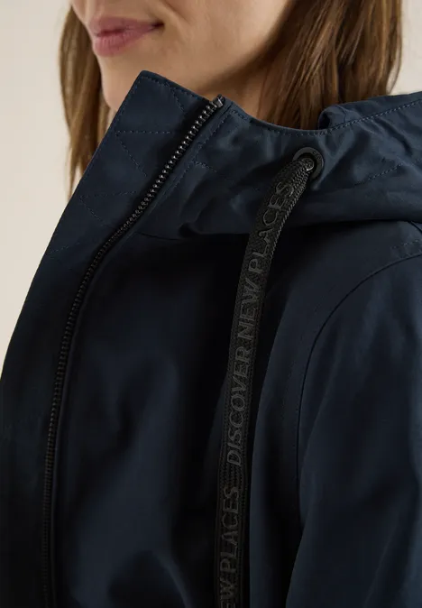 Midi-Jacke blue navy