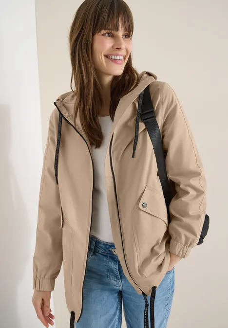 Midi-Jacke crispy camel