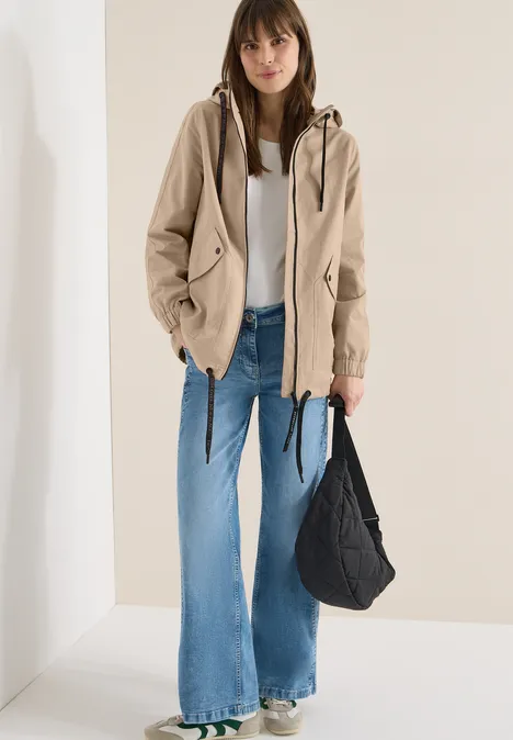 Midi-Jacke crispy camel