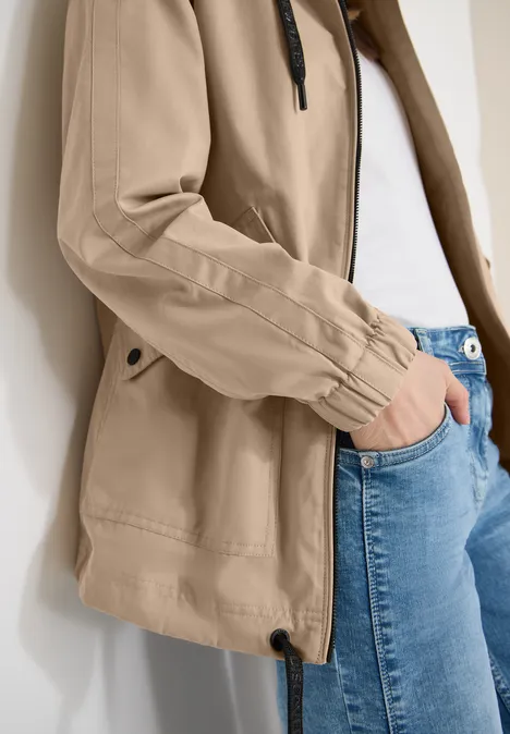 Midi-Jacke crispy camel