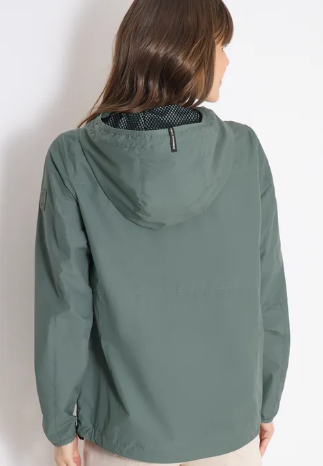 Jacke mit Kapuze und Tunnelzug kelp green Jacke mit Kapuze und Tunnelzug kelp green