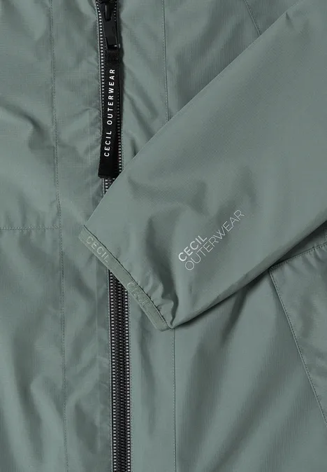 Jacke mit Kapuze und Tunnelzug kelp green Jacke mit Kapuze und Tunnelzug kelp green