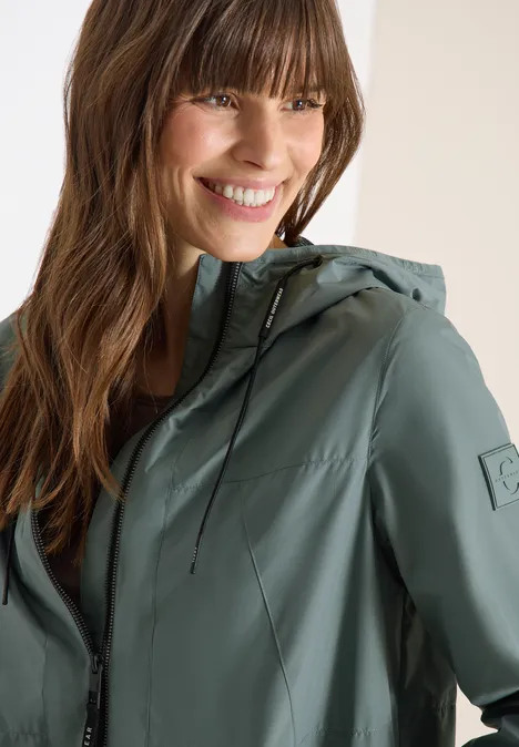 Jacke mit Kapuze und Tunnelzug kelp green Jacke mit Kapuze und Tunnelzug kelp green
