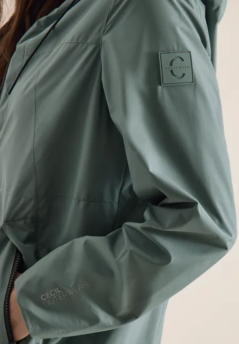 Jacke mit Kapuze und Tunnelzug kelp green Jacke mit Kapuze und Tunnelzug kelp green