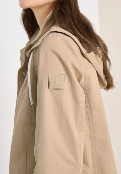 Jas met trekkoord crispy camel Jas met trekkoord crispy camel