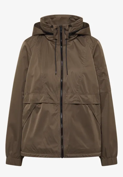 Sportief windjack mocha taupe