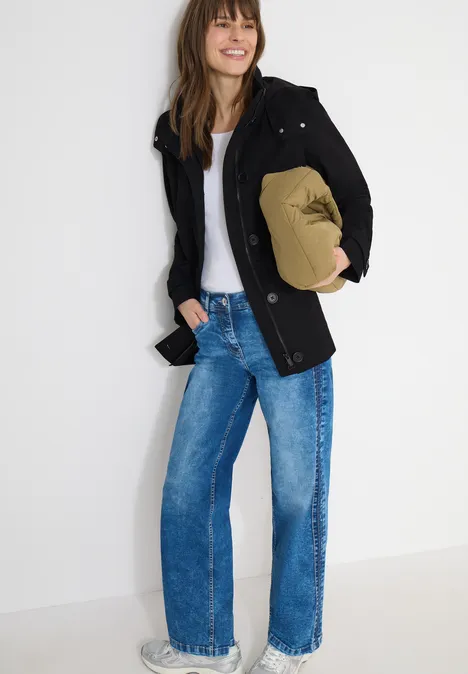 Trench-coat midi Black