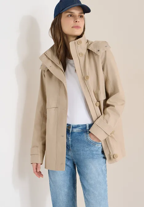 Midi Trenchcoat crispy camel