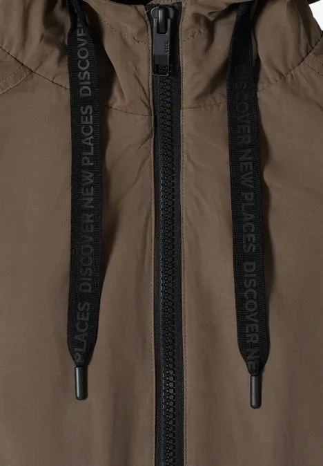 Kurze Jacke mocha taupe