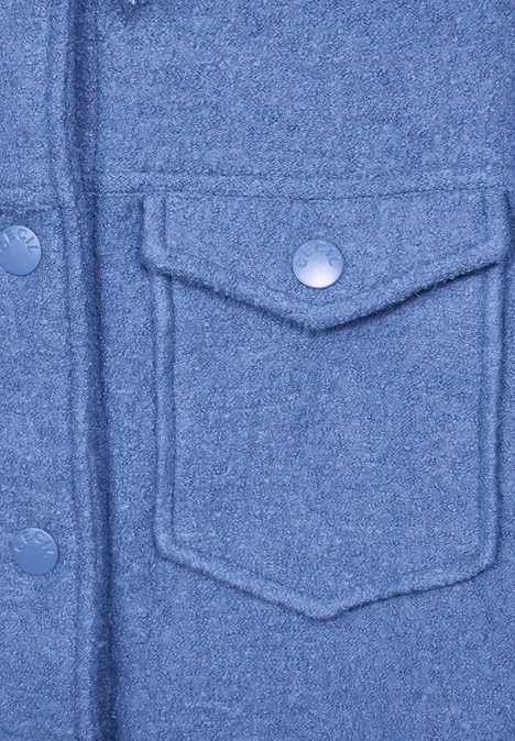 Jacke mit Wollanteil water blue