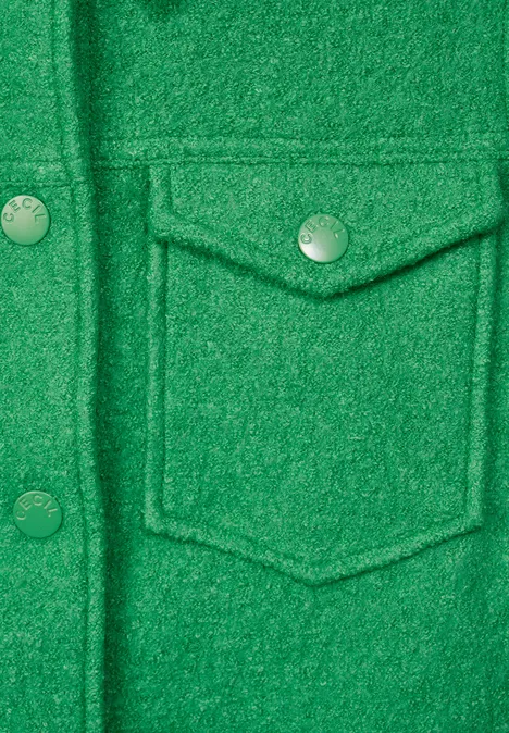 Jacke mit Wollanteil celery green
