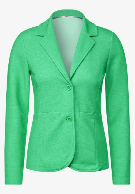 Piqué Blazer celery green melange