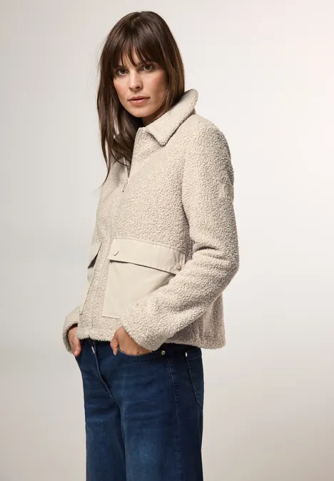 Teddy Jacke teddy vanilla white