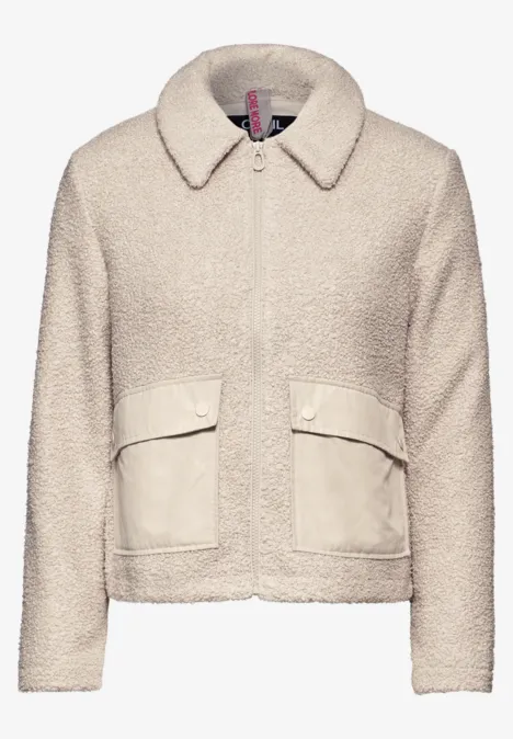 Teddy Jacke teddy vanilla white