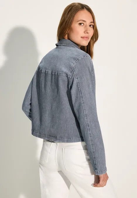 Overshirt Jeansjacke mid blue wash