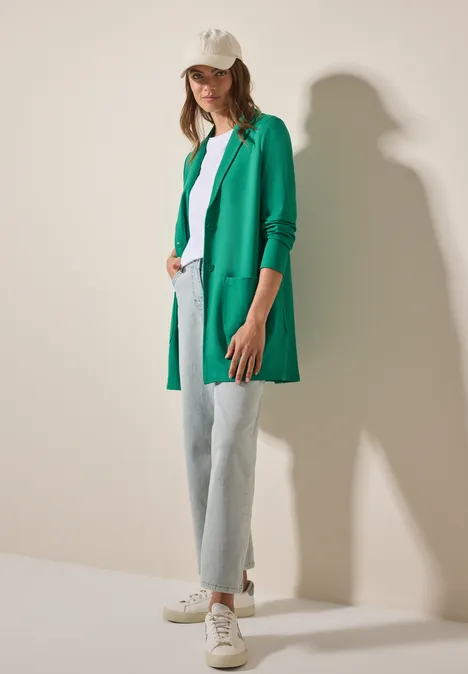 Lange blazer malachite green